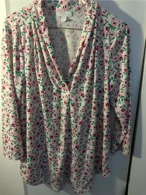 Charter Club floral blouse medium thumbnail 1