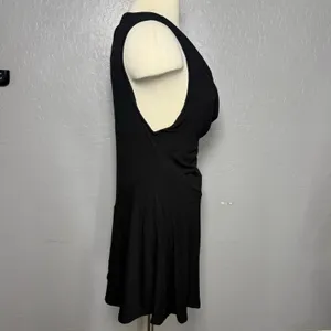 Free People Black Cubana Mini Dress in Small thumbnail 2