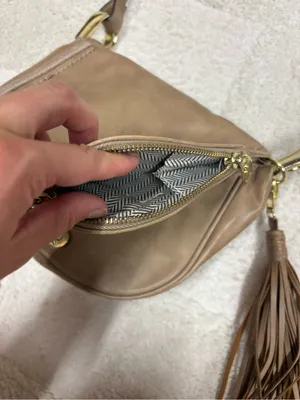 Steve Madden Tan Crossbody Bag with Tassel thumbnail 2