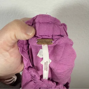 Free People Women’s Mirella Cinched Linen Blend Shorts in Pink Plum S thumbnail 7