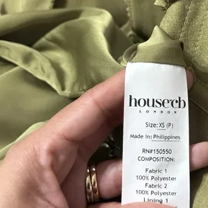 HOUSE OF CB Myrna Plus Cup Satin Corset Olive Green Midi Dress thumbnail 8