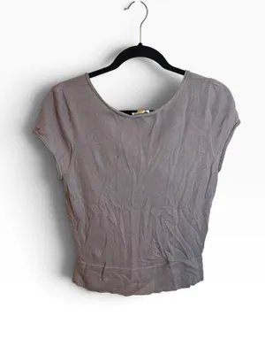 Leifsdottir Lilac Bow Cap Sleeve Cashmere Sweater thumbnail 2