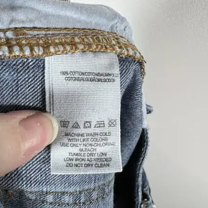 We The Free Jeans Straight Leg Raw Hem Medium Wash Women's Size‎ 25 Boho thumbnail 10