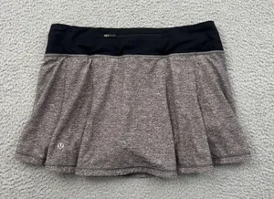 Lululemon Pace Rival Skirt Skort Gray Athletic Tennis Athleisure Women's 6 thumbnail 1