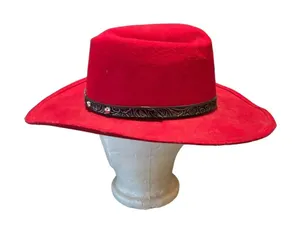 Vintage Little Joe‎ Wool Cowboy Hat Red Made in USA WPL 5923 Size Medium thumbnail 1