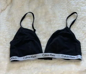 Calvin Klein Black And Gray Bralette thumbnail 1