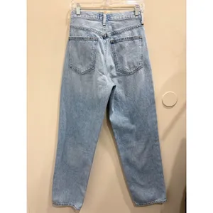 AGOLDE Criss Cross Upsized Jean in Suburbia Distressed Light Wash Size 26 Casual thumbnail 3