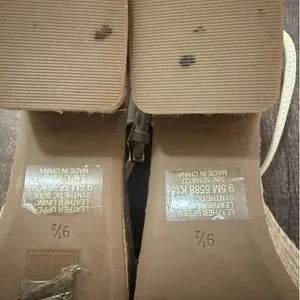 Tory Burch Espadrille Block Heel Sandals Ivory Leather Ankle Strap Size 9.5 thumbnail 9