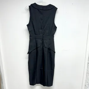 Lioness‎ Women’s Sleeveless Plunge Open Neckline Black Straight Dress Small thumbnail 4