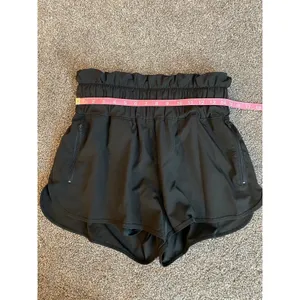 Women’s Black Athletic Running Shorts with Built-In Liner Zip Pockets Size L thumbnail 5
