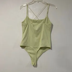 Babaton Aritzia Sage Green Cowl Neck Bodysuit Large Minimalist Tank Top thumbnail 3
