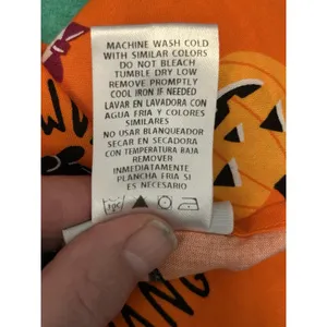 Scrubstar Womens L Halloween Print V-Neck Short Sleeve Scrub Top Cotton Orange thumbnail 9