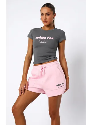 white fox | L | Sweatshorts Shorts Lounge 3" inseam Pink Women's Era 8 Women's thumbnail 1