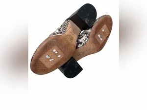 Tory Burch Snake Print Ankle Boots - Black &‎ Gray size 8 thumbnail 4