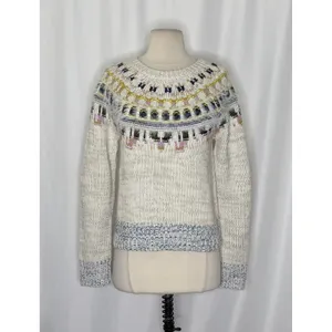 J. CREW x The Reeds Fuzzy Fair Isle Wool Blend Sweater Knitwear Pullover Small thumbnail 2