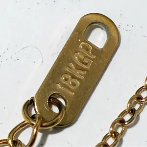 18k‎ Gold Plated JY Black Clover Necklace Jewelry thumbnail 4