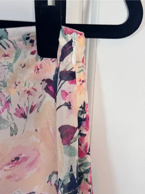 En Saison Fleur Midi Skirt M Free People Pink Floral Tiered Cottagecore Romantic thumbnail 7