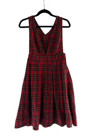 Plaid Red Women’s Dress Set thumbnail 2