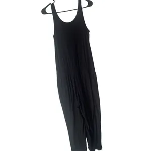 Michael Stars Size‎ Small Black Soft Tank Casual Cropped Jersey Jumpsuit thumbnail 5