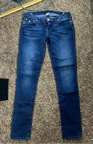 True Religion Indigo Women's Skinny Jeans thumbnail 1