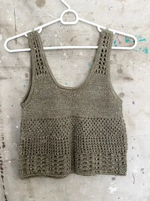 Abercrombie Open-Stitch Lurex Sweater Tank thumbnail 4