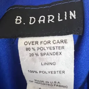 B. Darlin Royal Blue Side Ruched Sleeveless Bodycon Mini Dress Size 3/4 thumbnail 7