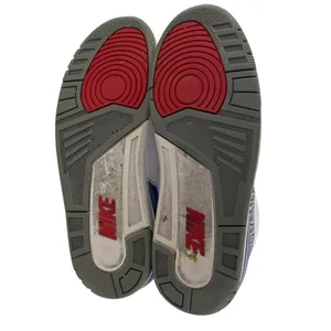 Nike Air Jordan 3 Retro Men's White Blue Athletic Basketball Sneakers Shoes 12 thumbnail 5