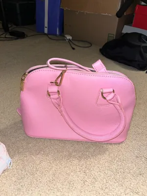 pink satchel handbag thumbnail 2