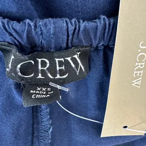 J.Crew Mini Beach Short Indigo Cotton Voile Navy Blue Resort Vacation XXS NWT thumbnail 8