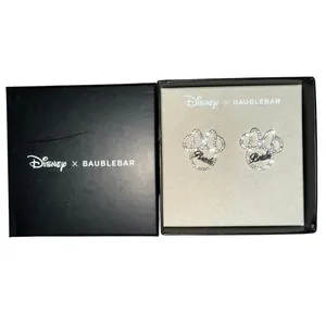 Disney X Baublebar Minnie Mouse Bride Bridal Wedding NIB silver color Earrings thumbnail 2
