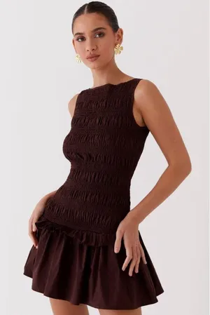 Peppermayo Brown Mini Dress thumbnail 1