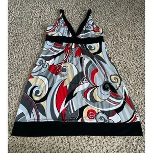 THX Women's Geometric‎ Design Dress size Large Gray thumbnail 5