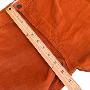 Forever 21 Burnt Orange High Rise Corduroy Pants Size‎ XS Retro BOHO Skinny thumbnail 9