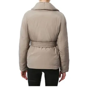 Bernardo Softy Glam Ecoplume Shawl Collar Puffer Jacket Belted Eco Friendly XS thumbnail 14
