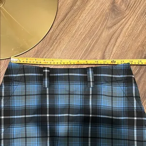Nike Blue and Black Plaid Mini Skirt NWOT thumbnail 4