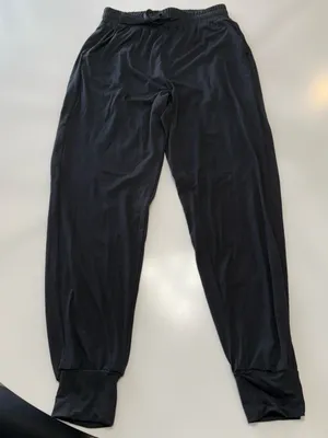 Everyday Black Drawstring Joggers for Women Size Medium NWOT thumbnail 2