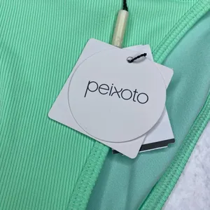Peixoto Tinga Triangle Cheeky Bikini Bottom Thin Side Straps Mint Rib XS thumbnail 3