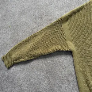 Ava & Viv Quarter Zip Shaker Stitch Pullover Sweater Moss Green Size X / 14W thumbnail 7