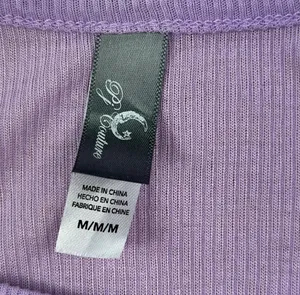Nordstrom Rack Pj Couture: Purple “Goodnight” Ribbed Pajama Tank thumbnail 4