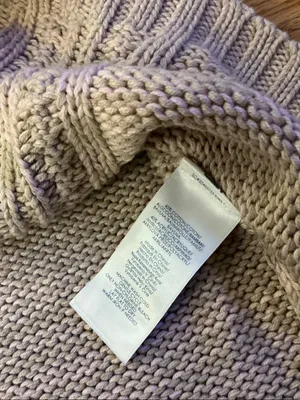 Chaps Ombre Cable Crew Sweater in Cream & Tan Size XL thumbnail 4