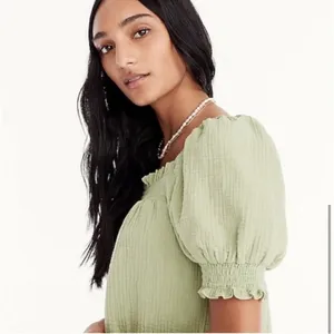 J.Crew Squareneck puff-sleeve soft gauze top thumbnail 7
