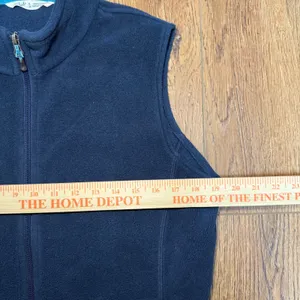 Woolrich Fleece Vest Navy Blue Full‎ Zip Pockets Womens Size Medium Gorpcore thumbnail 4