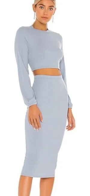 Superdown Lena Ribbed‎ Midi Skirt thumbnail 1