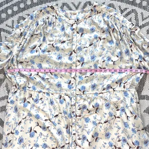 Free People Flower Fields Long Sleeve Mini Dress in Ivory Combo Medium thumbnail 10