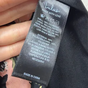 NEW Lulus Black Floral Satin Surplice V-Neck Strappy Back Maxi Dress, Large thumbnail 9