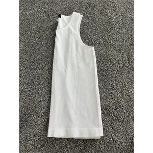 Lily Morgan Tank Top Womens Size L White Ribbed Knit Scoop Neck Sleeveless thumbnail 3