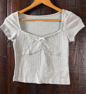Aeropostale Soft Pointelle Knit Top thumbnail 1