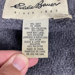 Eddie Bauer Coat Womens Medium‎ Blue Hooded Fleece Lined Insulated Parka Warm thumbnail 12