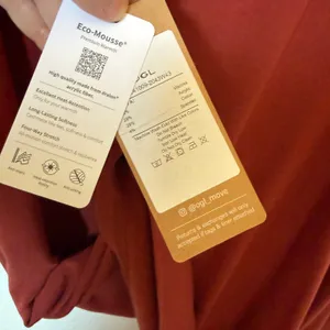 OGL Eco-Mousse ProWarm Long Sleeves Mockneck Tucks Midi Dress Rust Red XL thumbnail 6