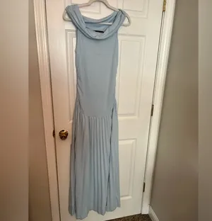 LIONESS Field Of Dreams Dress in Light Blue thumbnail 3